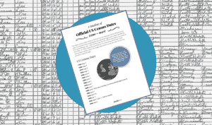 Official US census dates free download from Family Tree Magazine