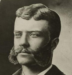 Young Teddy Roosevelt with sideburns.