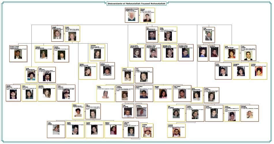 Descendant Chart Template