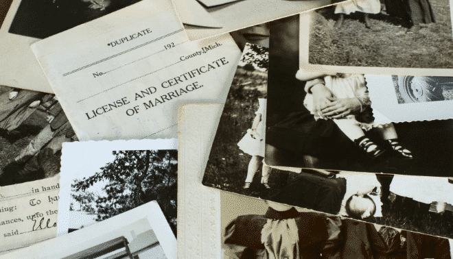 Genealogy photos and documents