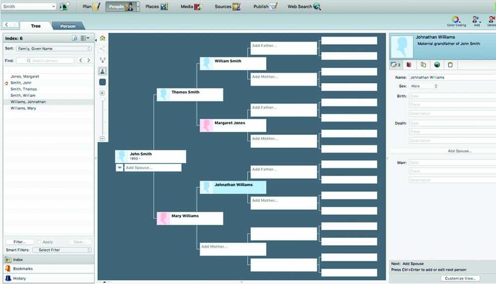 free family tree software with relationship calculator
