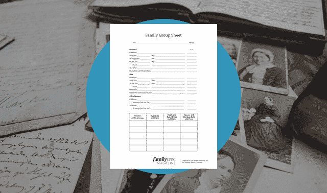 Free Genealogy Research Forms and Organizers