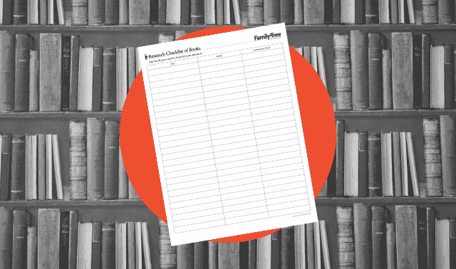 Research Checklist of Genealogy Books