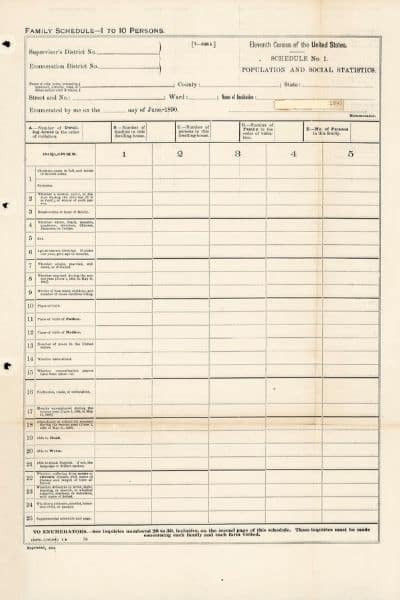 What Happened to the 1890 US Census?