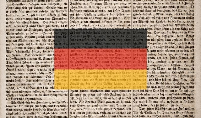 Text written in German script with German flag overlay