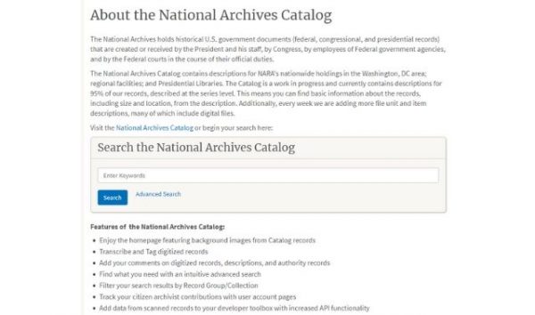 Archives.gov: Navigating The National Archives Website