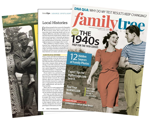 Family Tree Magazine Spread