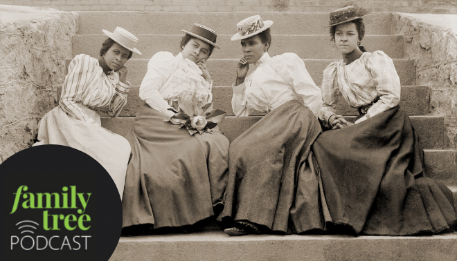Black women sitting on steps ca. 1899