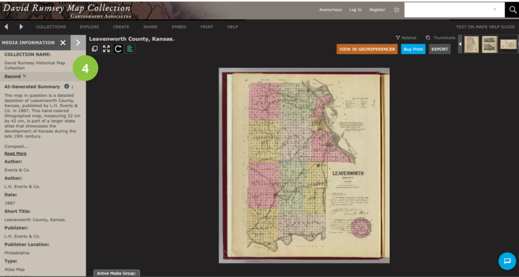 A detailed 1887 map of Leavenworth County, Kansas, showing townships, towns, roads, railroads, and rivers, with colored boundaries and an index of landowners.