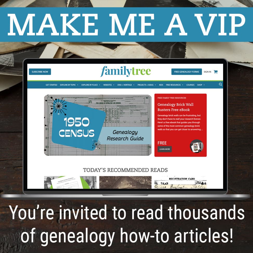 Family Tree Website VIP Subscription