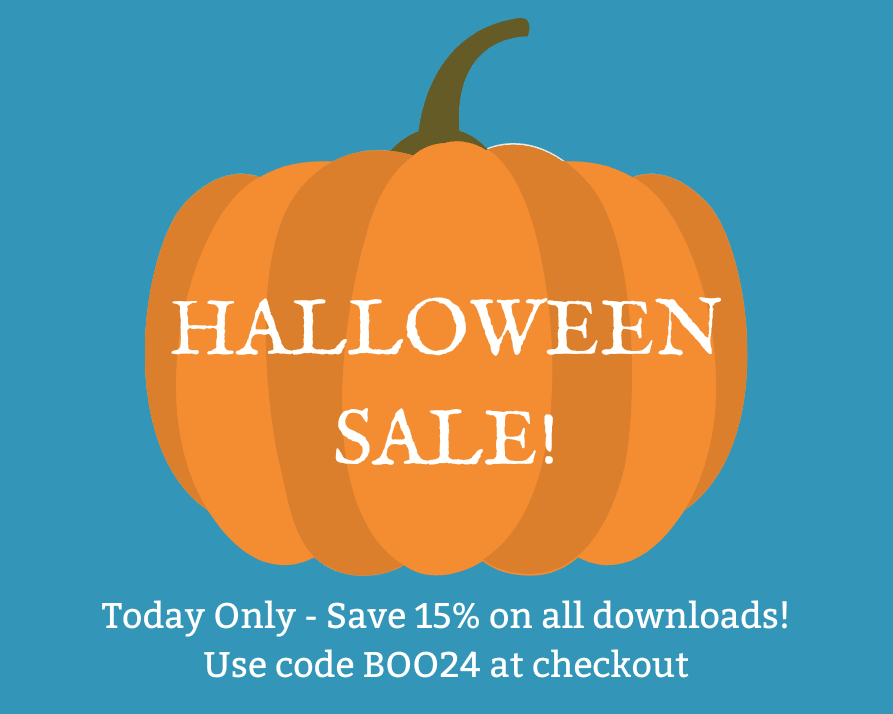 Halloween Flash Sale: Save 15% on all downloads