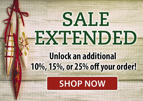 Our Best Sale of The Year is Extended!