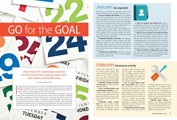 Go for the Goal - 2 Page Spread