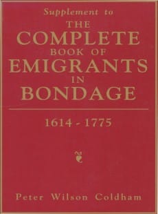 The Complete Book of Emigrants in Bondage 16-14-1775