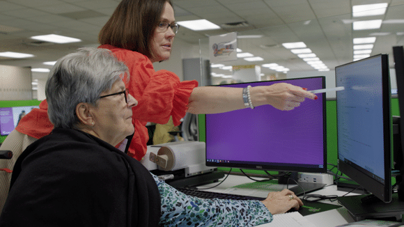Researcher at the Family Search Library