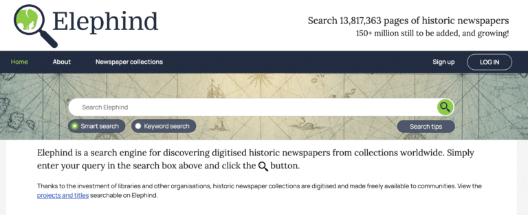 Elephind 2.0: Search Free Newspaper Collections on Elephind - Family ...