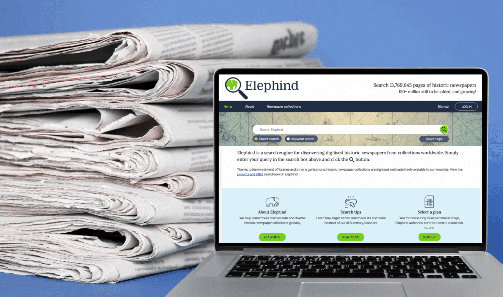 Elephind 2.0: Search Free Newspaper Collections on Elephind - Family ...